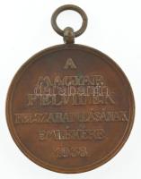 1938. "Felvidéki Emlékérem" bronz kitüntetés mellszalag nélkül T:XF,VF Hungary 1938. &quot...