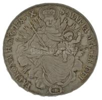 1783B Tallér Ag II. József (28,05g) portrénál verőtő-eltömődés T:AU,XF fny? Hungary 1783B 1 Thaler Ag Joseph II (28,05g) clogged die at the portrait C:AU,XF ear mark? Huszár: 1869., Unger III.: 1320.