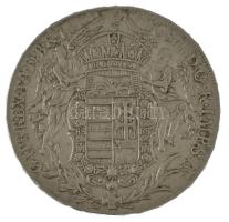 1783B Tallér Ag "II. József" (28,05g) portrénál verőtő-eltömődés T:AU,XF fny? Hungary 1783...