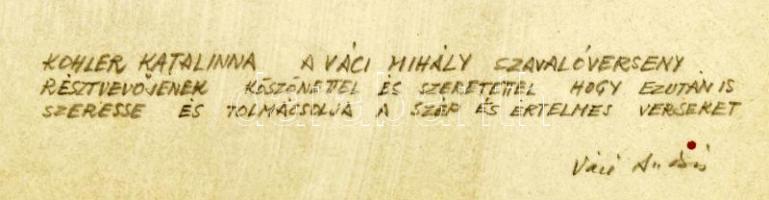 Váci András (1928-1989): Illusztráció Váci Mihály (a művész testvére) Két szárny c. verséhez, 1970. ...