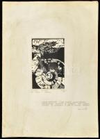 Váci András (1928-1989): Illusztráció Váci Mihály (a művész testvére) Két szárny c. verséhez, 1970. ...