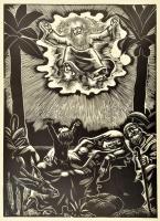 Dallos Hanna (1907-1944): Miatyánk. - - 10 eredeti fametszete. Bp., [1933], Kir. M. Egyetemi Nyomda,...