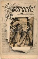 1902 Sorgete! Giornale Socialista del L'Odigiano. G. Modiano e Co. / Art Nouveau, Italian socia...