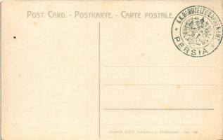 China, Chinese funeral. Chrom. edit. Kingshill Shanghai No. 138. + "K.K. BORDTELEGRAPHENAMT PER...