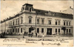 1904 Kolozsvár, Cluj; Magyra királyi honvéd laktanya. Schuster Emil kiadása / military barracks (fa)