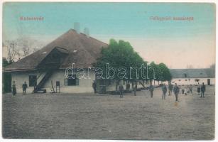 1911 Kolozsvár, Cluj; Fellegvári kaszárnya, katonák. Újhelyi és Boros kiadása / castles military barracks, soldiers