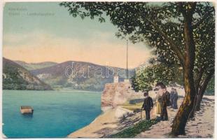 1912 Ada Kaleh, Kikötő a Dunán. M.G. kiadása Orsova / Landungsplatz / Danube port (EK)