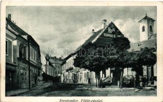 1938 Szentendre, Fő tér, Hutter Szarvas szappan reklám