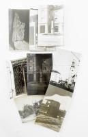 cca 1960 Szombathely, római kori emlékek, városrészletek, 13 db hátoldalán feliratozott, jelzés nélk...