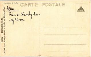 Nagyszeben, Hermannstadt, Sibiu; Piac a Károly herceg téren, üzlet. Fot. Orig. E. Fischer / Targ la ...