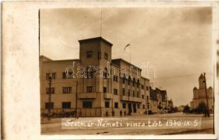 1940 Szatmárnémeti, Satu Mare; Múzeum. Visszatért IX. 5.! / museum. photo + "1940 Szatmárnémeti visszatért" So. Stpl