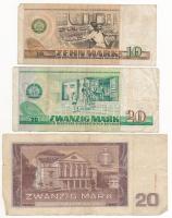 NDK 1964. 20M + 1971. 10M + 1975. 20M T:F,VG
GDR 1964. 20 Mark + 1971. 10 Mark + 1975. 20 Mark C:F,...