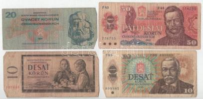 Csehszlovákia 1960-1988. 10K-50K (9db, 5xklf) T:F,VG
Czechoslovakia 1960-1988. 10 Korún - 50 Korún ...