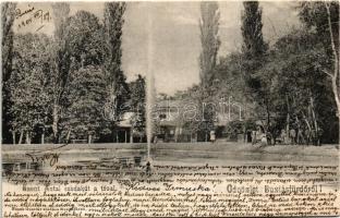 1904 Buziás, Szent Antal csodakút. Nosek Gusztáv kiadása / fountain