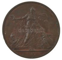 Osztrák-Magyar Monarchia 1899. "Prima Esposizione Industriale Fiumana (Az első ipari kiállítás Fiume-ban)" bronz emlékérem (54mm) T:AU,XF patina, karc Austro-Hungarian Monarchy 1899. "Prima Esposizione Industriale Fiumana" bronze commemorative medallion (54mm) C:AU,XF patina, scratch