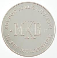 Lebó Ferenc (1960-) 1996. "MKB (Magyar Külkereskedelmi Bank) Rt." Ag emlékérem kapszulában...