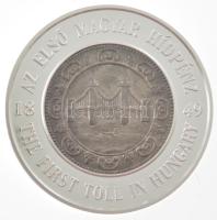 2001. "MKB - Híd az értékekhez / Az első magyar hídpénz 1849" kétoldalas jelzett Ag emlékérem dísztokban, tájékoztatóval (31,24g/0.999/42,5mm) T:PP