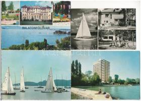 BALATON - 13 db MODERN magyar város képeslap vegyes minőségben