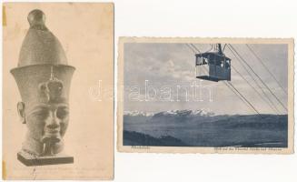 16 db főleg RÉGI képeslap vegyes minőségben: magyar és külföldi városok / 16 mostly pre-1945 postcar...