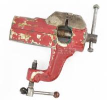 Műszerész satu, vas, kopással, működik