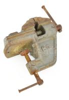 Műszerész satu, vas, kopással, jelzéssel, működik