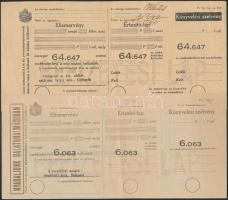~1930-1950. 8db klf csekkbefizetési űrlap T:II,III