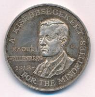 Lebó Ferenc (1960-) 1990. Magyar Külkereskedelmi Bank / Raoul Wallenberg Egyesület Ag emlékérem (36g/0.925/42.5mm) T:1- (PP) patina, ph.