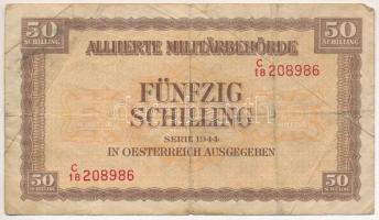 Ausztria / Szövetséges megszállás 1944. 50Sch T:F Austria / Allied Occupation 1944. 50 Schilling C:F  Krause P#109