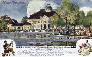 Wien Restaurant hunter expo postcard