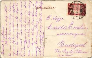 1921 Budapest XII. Svábhegy, "Sine Cura" Dollinger Gyula villája a Béla király úton (gyűrő...