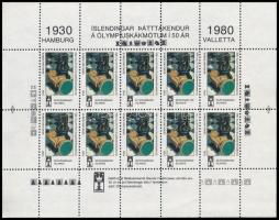 Sakk 1980 Izlandi levélzáró kisív