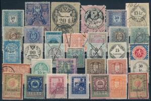 33 db régi magyar és osztrák okmánybélyeg