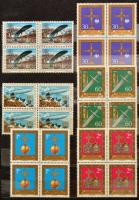 Svájc gyűjtemény a 40-50-es évekből + Liechtenstein modern sorok és négyestömbök 8 lapos közepes ber...