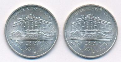 1993. 200Ft Ag "MNB" (2x) T:AU,XF kis patina Adamo F13