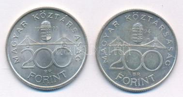 1993. 200Ft Ag "MNB" + 1994. 200Ft Ag "Deák" T:AU.XF kis patina
Adamo F13, F13....