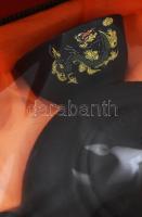 Kínai 8 személyes teázó készlet, kerámia, sárkány mintával díszítve, díszdobozban, használatlan