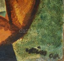 Olvashatatlan jelzéssel, XX. sz. közepe: Szüreti jelenet. Olaj, vászon. 80x70 cm