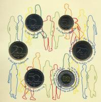 2011. 5Ft-200Ft (6xklf) forgalmi sor szettben, "Magyarország pénzérméi" sorozat, belső tok...