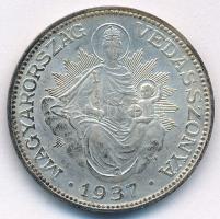 1937. 2P Ag &quot;Madonna&quot; T:XF patina Adamo P7