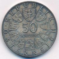 Ausztria 1970. 50Sch Ag "Innsbrucki Egyetem 300. évfordulója" T:AU patina Austria 1970. 50...