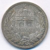 Ausztria 1915. 1K Ag "Ferenc József" T:AU patina Austria 1915. 1 Krone Ag "Franz Jose...