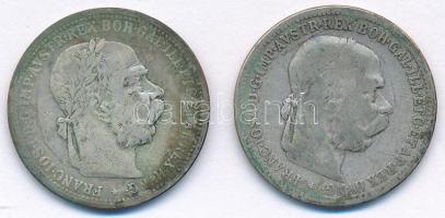 Ausztria 1893-1894. 1K Ag Ferenc József T:F Austria 1893. 1 Corona Ag Franz Joseph C:F Krause KM#2804