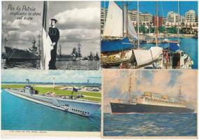 36 db MODERN hajós képeslap kikötőkkel / 36 modern ship motive postcards with ports