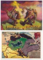 16 db MODERN reprint irredenta képeslap, mind különböző