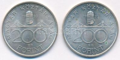 1993. 200Ft Ag "MNB" (2x) T:AU,XF fo.
Adamo F13