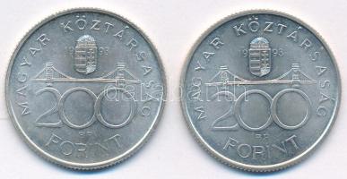 1993. 200Ft Ag "MNB" (2x) T:AU,XF
Adamo F13