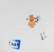 Zsolnay Pompadour mintás 6 személyes szendvicses készlet, jelzett, minimális kopásokkal