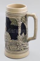 Gerzit söröskorsó, "A jó ital megfiatalít", körben italozójelenettel díszített gyűjtői sör...