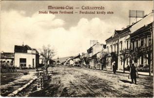 1940 Csíkszereda, Miercurea Ciuc; Ferdinánd király utca / Strada Regele Ferdinand / street (EK)