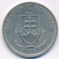 Szlovákia 1939. 5K Ni "Andrej Hlinka" T:XF kis karc
Slovakia 1939. 5 Korun Ni "Andre...